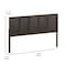 Flash Furniture King DK Brown Wooden 4 Panel Adjustable Headboard MG-9708KHB-K-DKBRN-GG - alternate 7